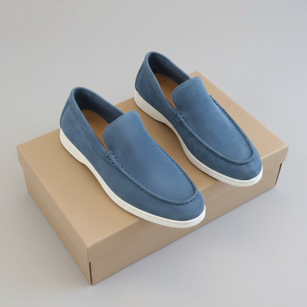 Comfortabele heren instapzomerschoenen (type CJ26) met platte zool, ideaal voor reizen en dagelijks gebruik.
