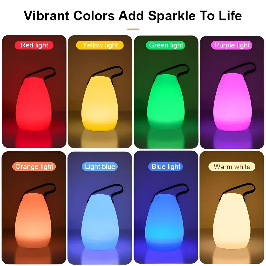 Veelzijdige draadloze LED lamp, waterdicht voor buiten & sfeervol voor binnen, oplaadbaar design.