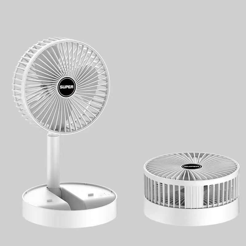 Persoonlijke verkoeling met de WindBlazer draagbare opvouwbare ventilator. Stil en krachtig, ideaal voor zomer, reizen & kantoor.