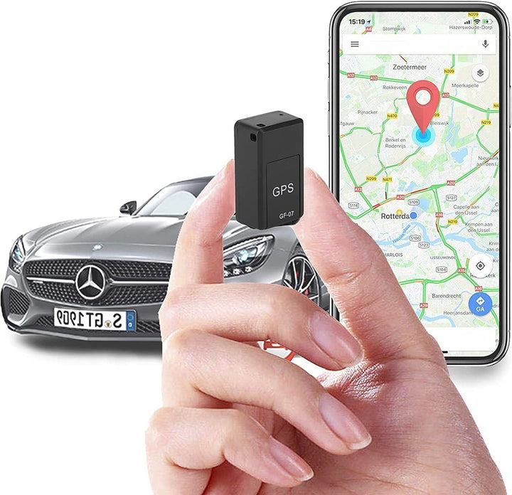 Compacte magnetische GPS tracker voor discrete real-time locatiebepaling, ideaal voor beveiliging.