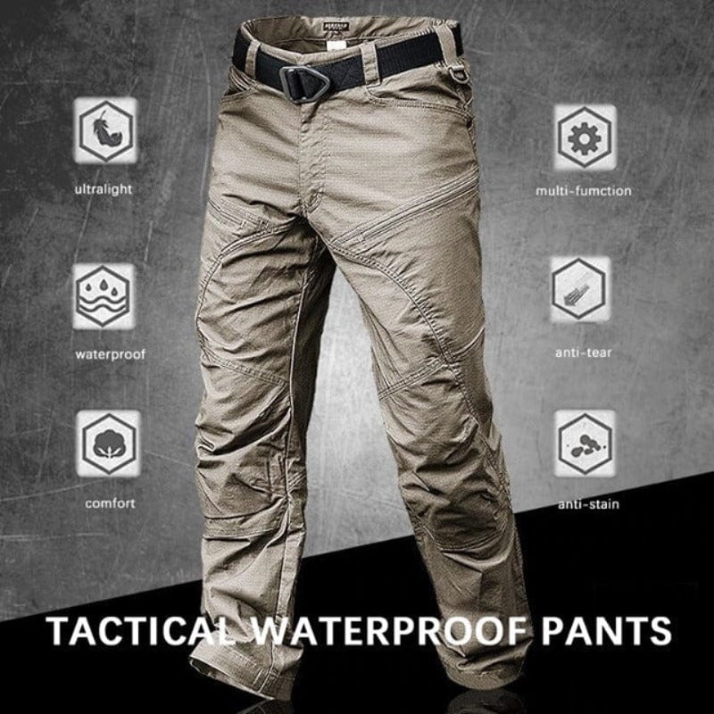 Duurzame heren cargo broek met stretch, ideaal voor wandelen en functioneel tactisch gebruik.