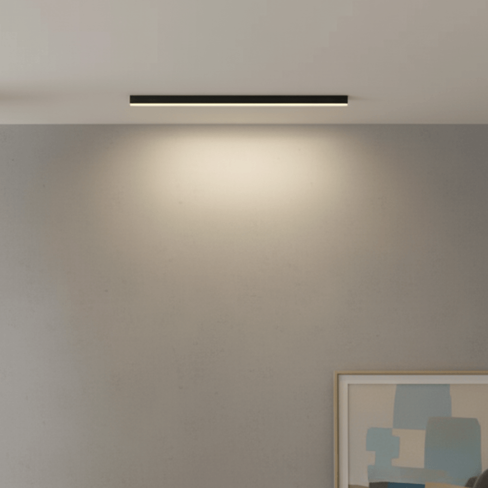 Energiezuinige dimbare LED plafondlamp, Scandinavische stijl, krachtige verlichting.