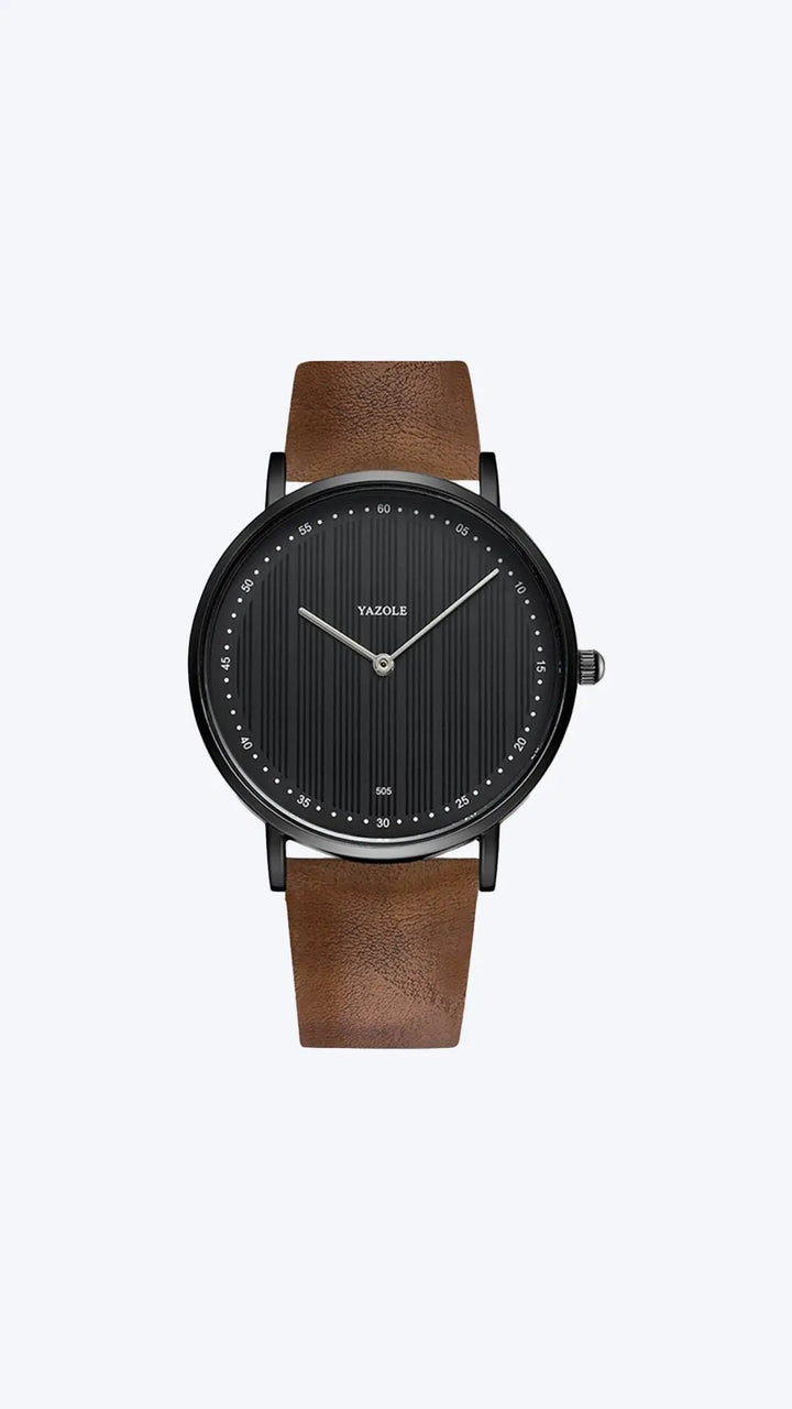 Henry herenhorloge met luxe lederen band en tijdloos design; een klassiek en stijlvol accessoire voor elke man.