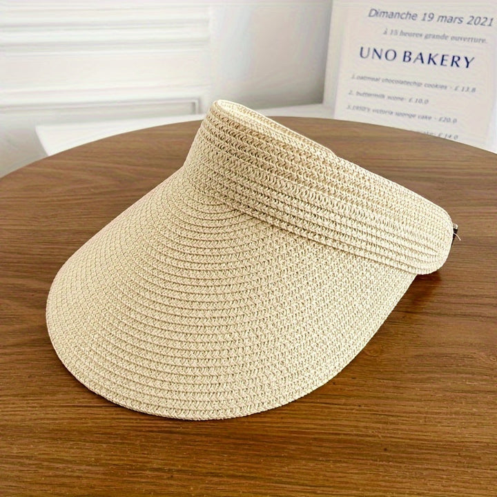 Trendy dames strandhoed van ademend stro, met verstelbare pasvorm voor optimaal comfort.