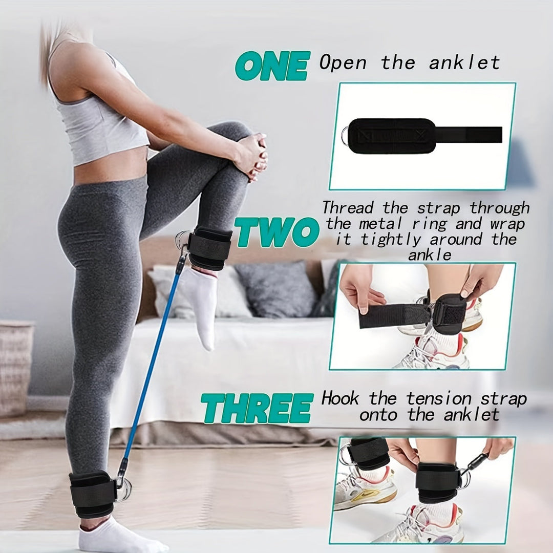 Enkelweerstand bands voor gerichte bilspier activatie. Ideaal voor booty training thuis.