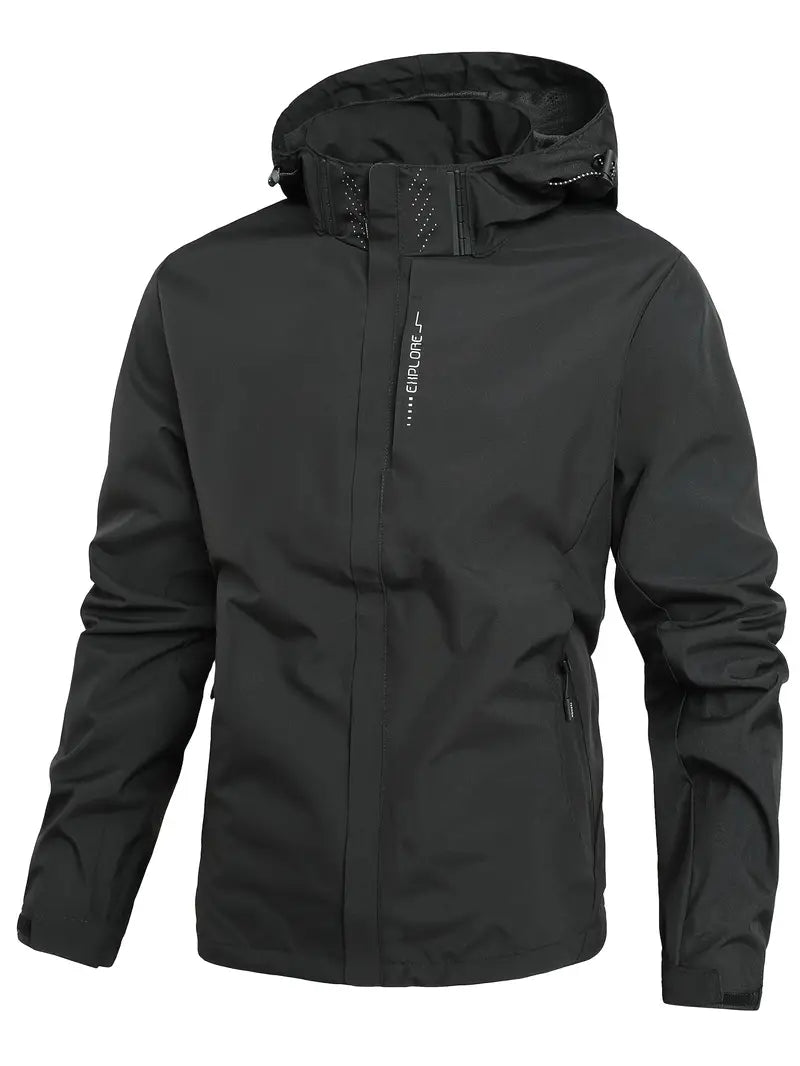 Stijlvol waterdicht mannenjack, comfortabel en beschermend voor herenmode en buitenactiviteiten.