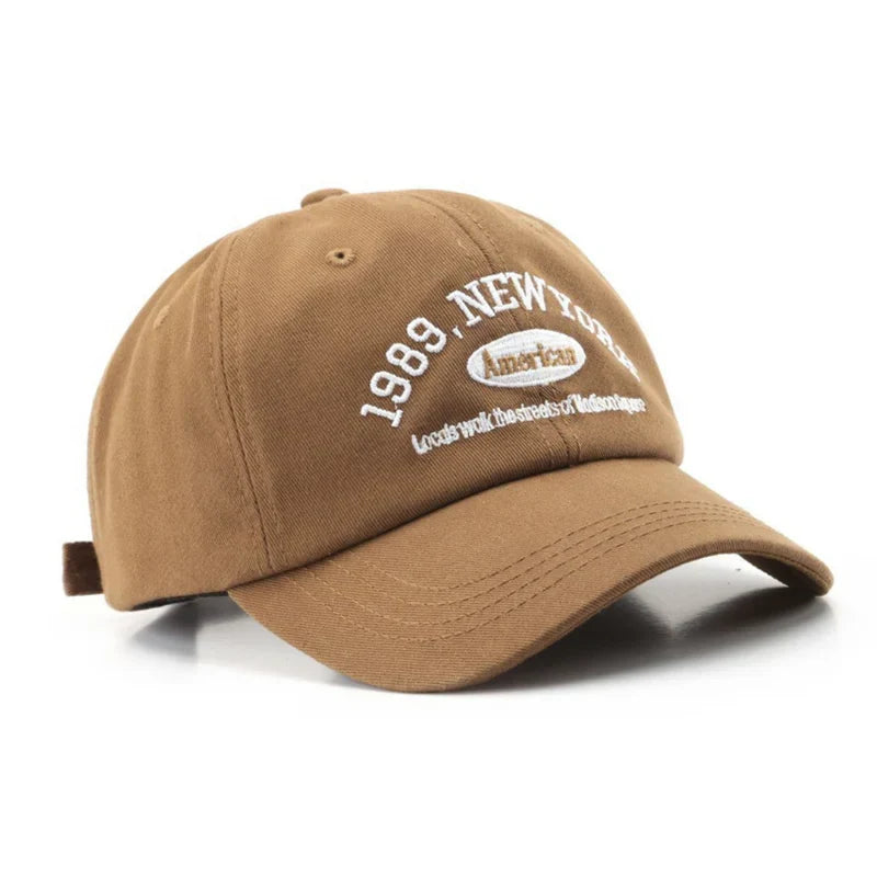 Stijlvolle heren New York baseballpet van katoen in klassiek zwart, perfect als accessoire voor elke outfit.