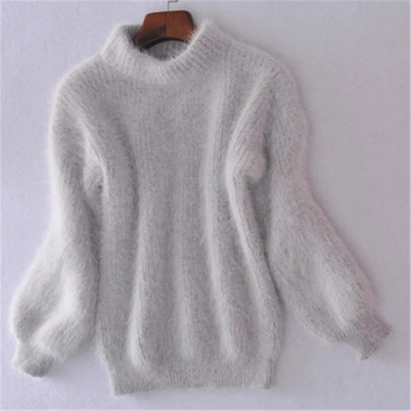 Comfortabele warme Angora damestrui Livia, perfect voor dagelijks comfort en koude winterdagen.