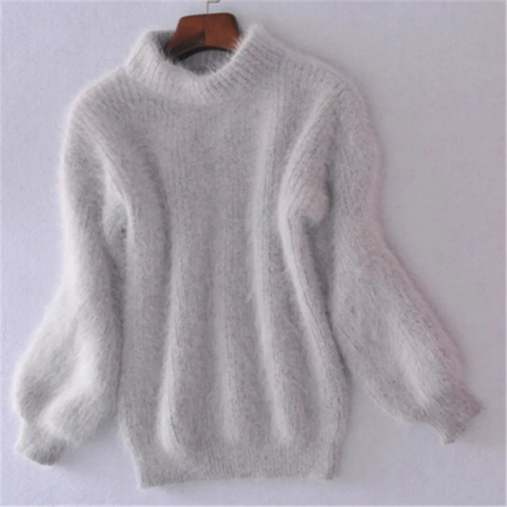 Comfortabele warme Angora damestrui Livia, perfect voor dagelijks comfort en koude winterdagen.
