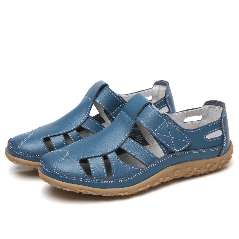 Comfortabele orthopedische schoenen voor dames, met zachte pasvorm en goede voetenondersteuning.