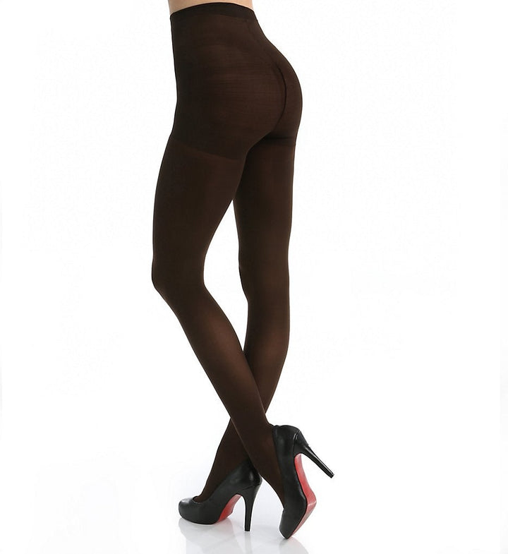 Comfortabele en duurzame zwarte panty, corrigerend ondergoed voor een gladde look. Essentiële beenmode voor dames.