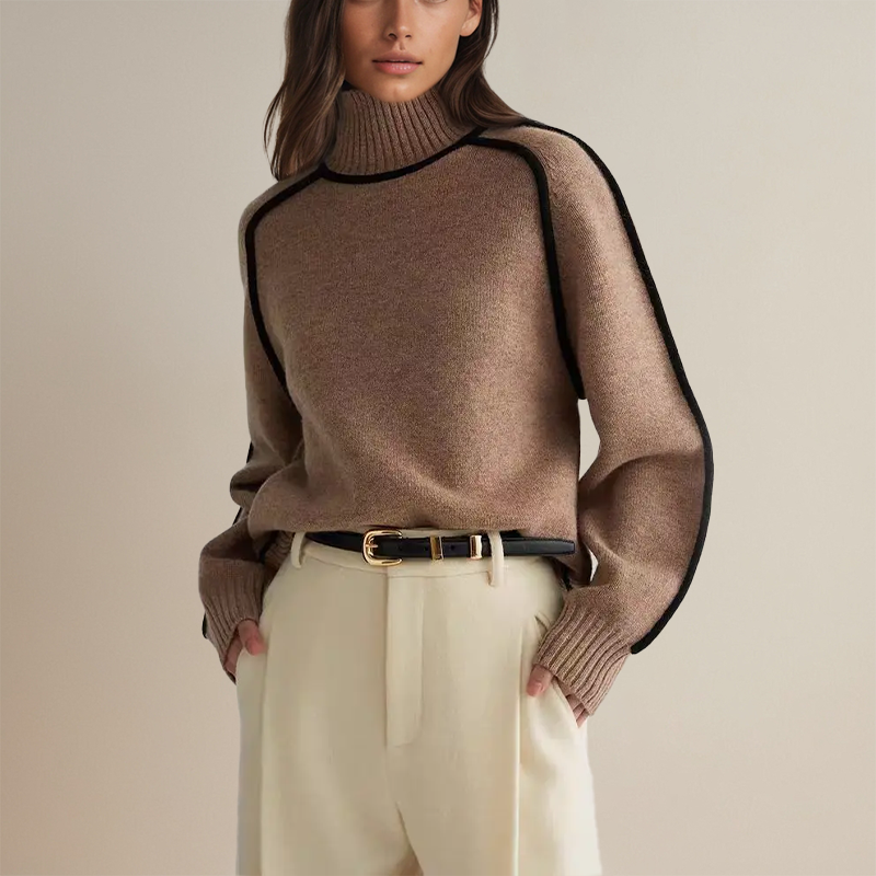 Zachte dames trui Althea, comfortabel voor dagelijks gebruik. Elegante casual wintermode in diverse kleuren.