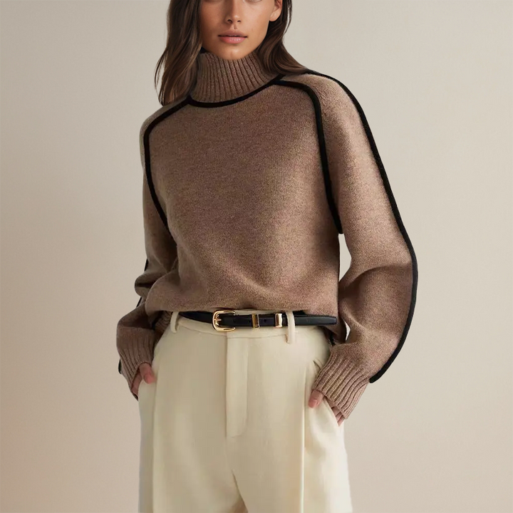 Zachte dames trui Althea, comfortabel voor dagelijks gebruik. Elegante casual wintermode in diverse kleuren.