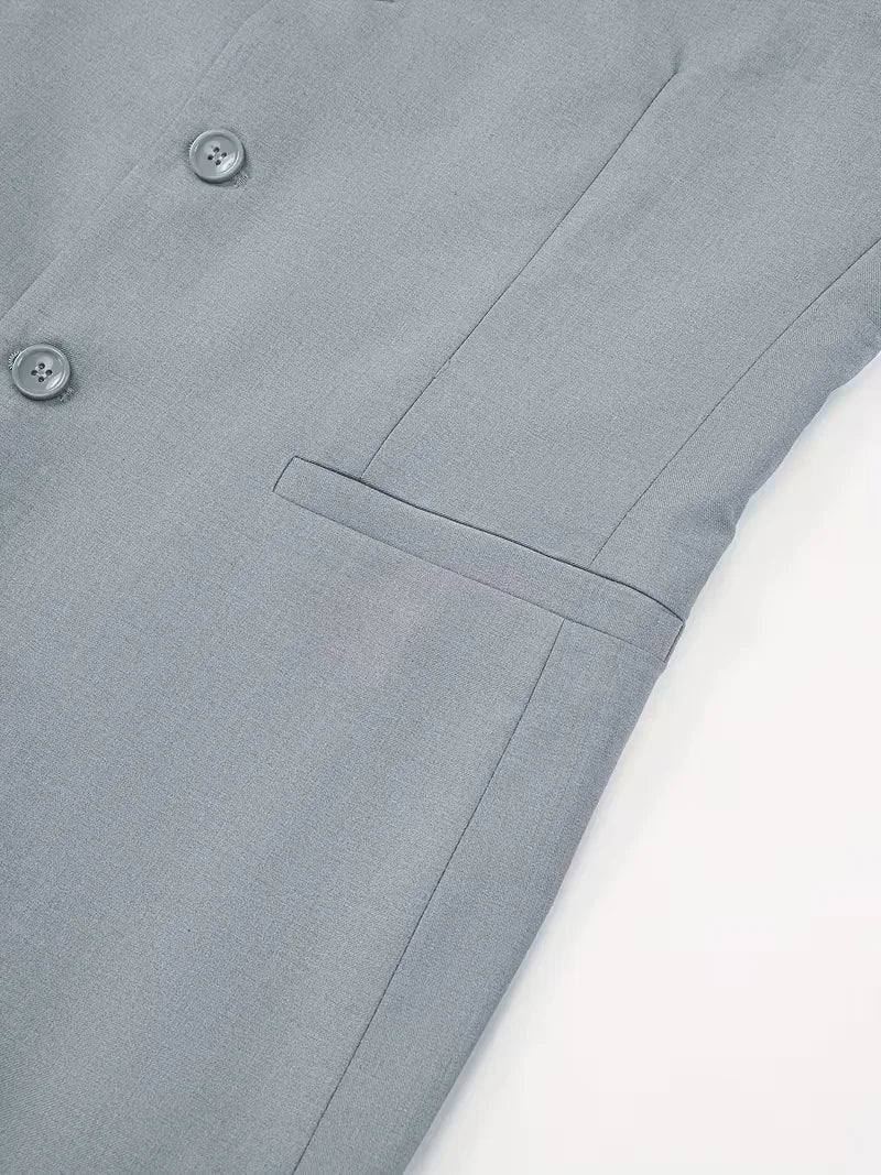 Herenmode blazer, slim fit, met unieke mandarijnkraag voor een gedistingeerde look.