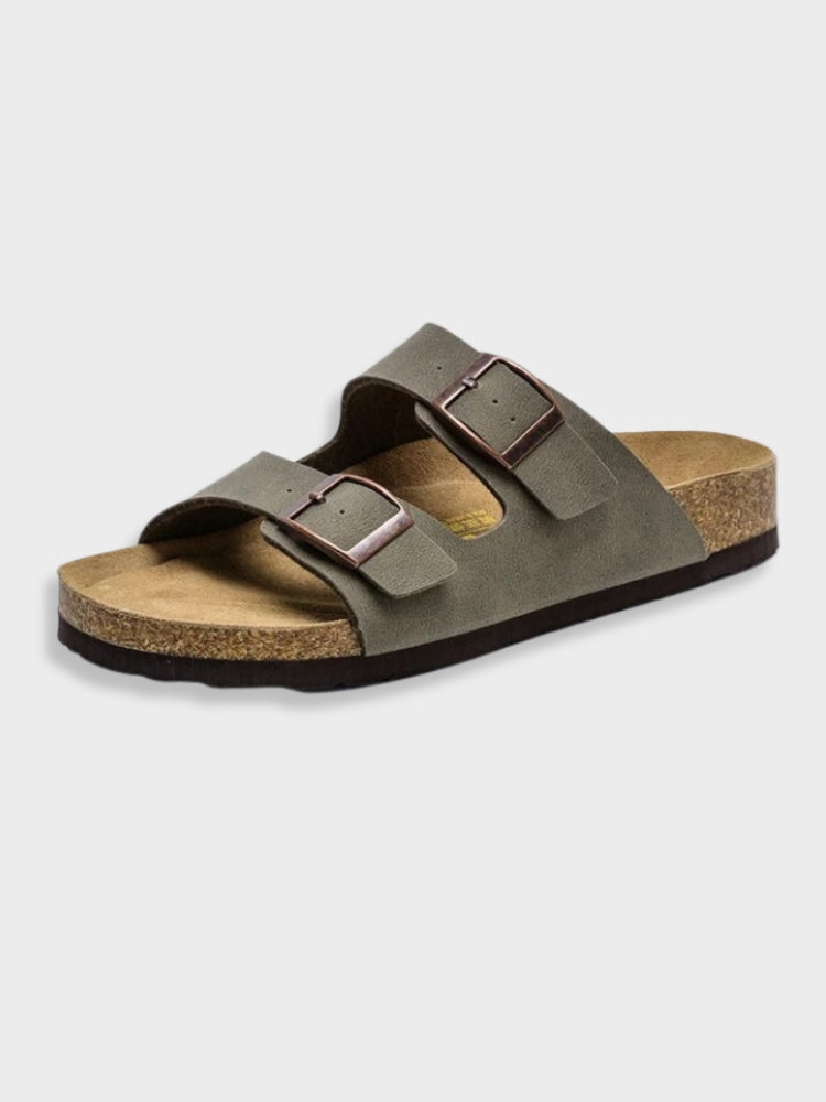 Veelzijdige casual Adrien Arizona sandalen voor dames, platte zool, stijlvol en comfortabel.