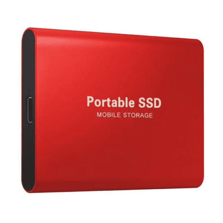 Stijlvolle aluminium draagbare SSD 256GB. Compacte externe opslag met snelle USB 3.0 Type-C connectiviteit.