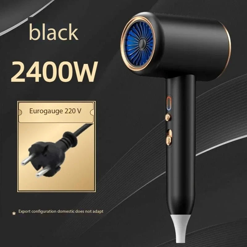 Essentiële 2400W haardroger met ionentechnologie voor professionele haarstyling.