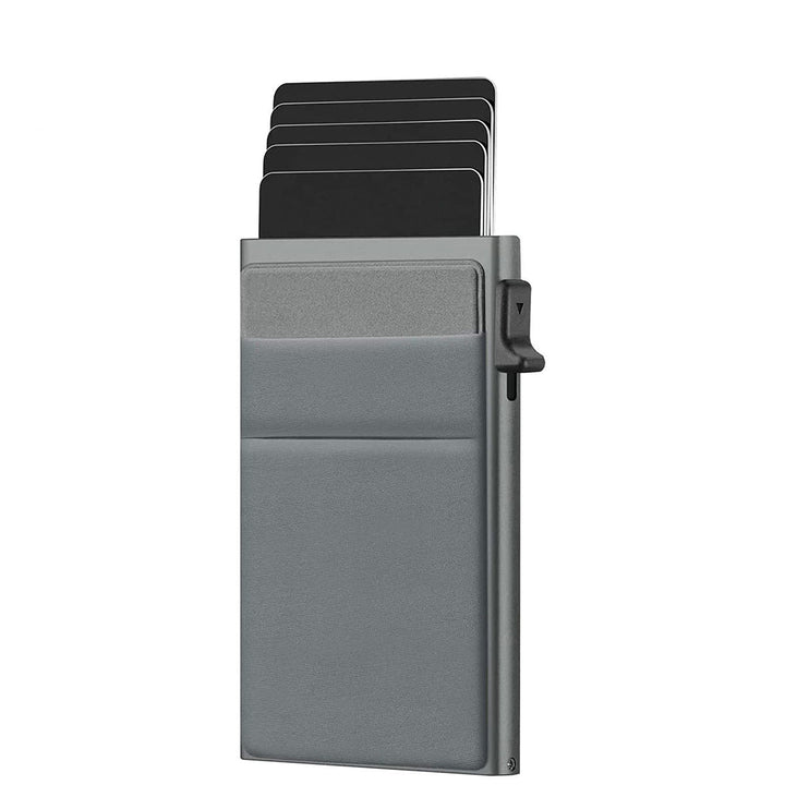 Heren RFID creditcardhouder, slank en duurzaam metaal, perfecte kaartbeschermer.