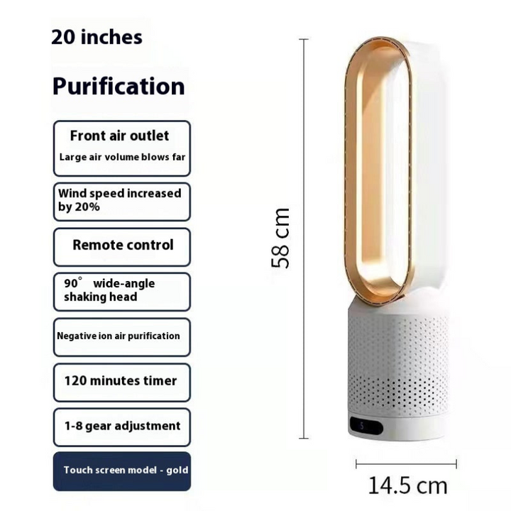 De 3-in-1 torenventilator zuivert de lucht, verwijdert allergenen en zorgt voor een gezond binnenklimaat.