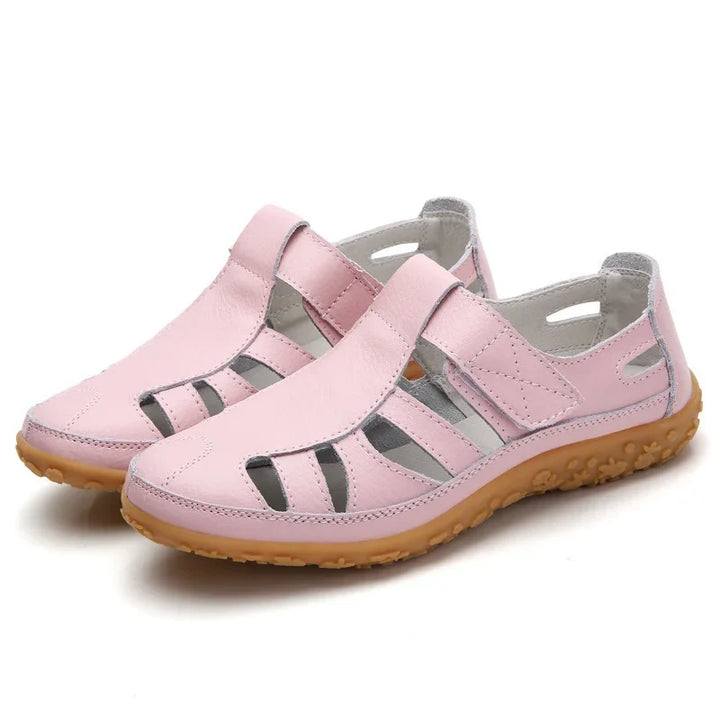 Stabiele orthopedische dames sandalen, antislip en ergonomisch, perfect voor actieve zomerse dagen.