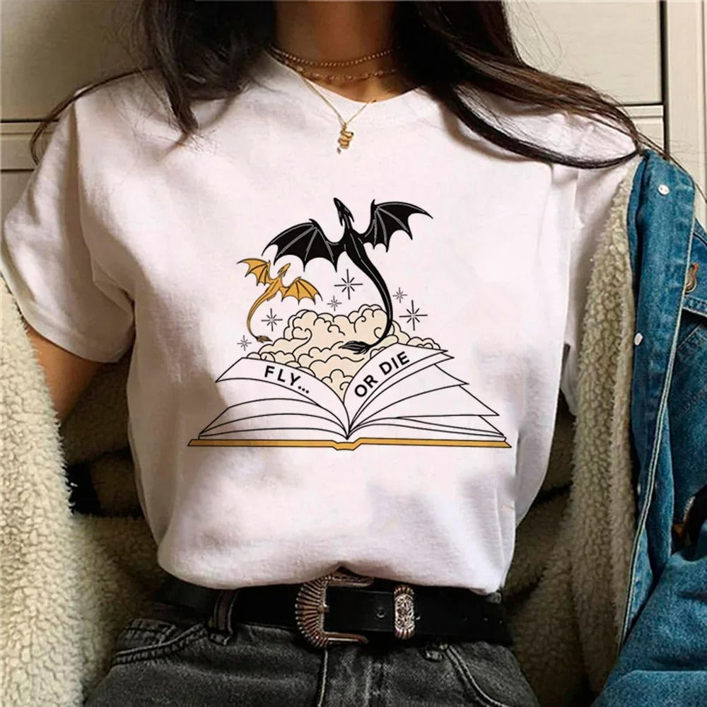 Basgiath War College sweatshirt met iconisch logo, perfect voor liefhebbers van Rebecca Yarros' Fourth Wing boeken serie.