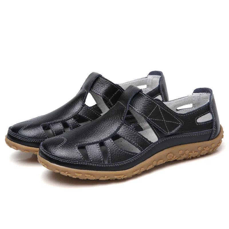 Zachte dames sandalen met antislip loopzool en orthopedische demping voor optimaal comfort.