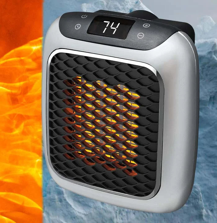 Draagbare energiezuinige kachel Hulvio voor snelle warmte, ideaal voor thuis, kantoor of slaapkamer.