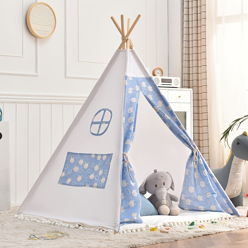 Duurzame buitenspeeltent. Perfecte tipi tent voor urenlang speelplezier in de tuin of op kinderfeestjes.