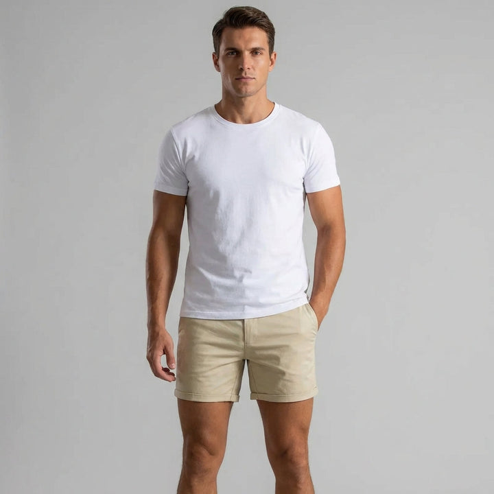 Kwalitatieve heren zomershorts, perfect voor ontspanning. Een comfortabele en ademende korte broek.