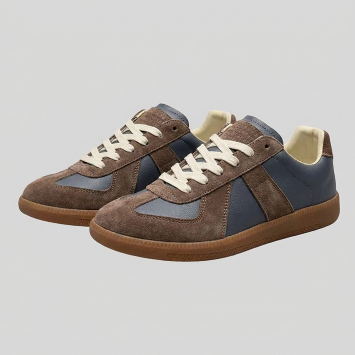 Comfortabele heren platform sneakers in retro stijl. Perfect voor casual kleding en een trendy vintage look.