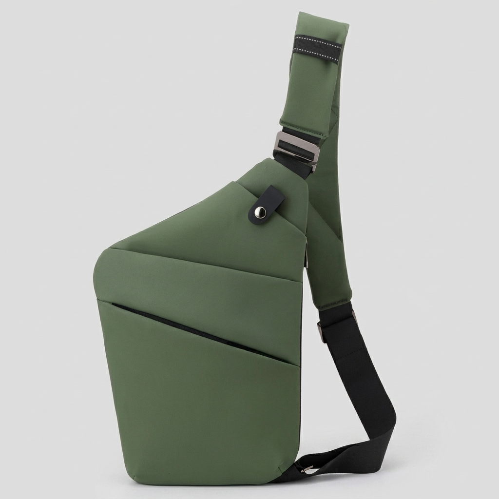 Moderne unisex crossbodytas met anti-diefstal functies, geschikt voor mannen en vrouwen. Veilig en stijlvol.