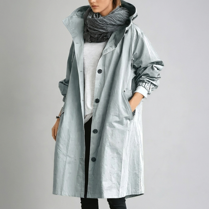 Veelzijdige dames waterdichte jas, geschikt als regenjas en stijlvol mode-item voor lente en herfst, comfortabel.