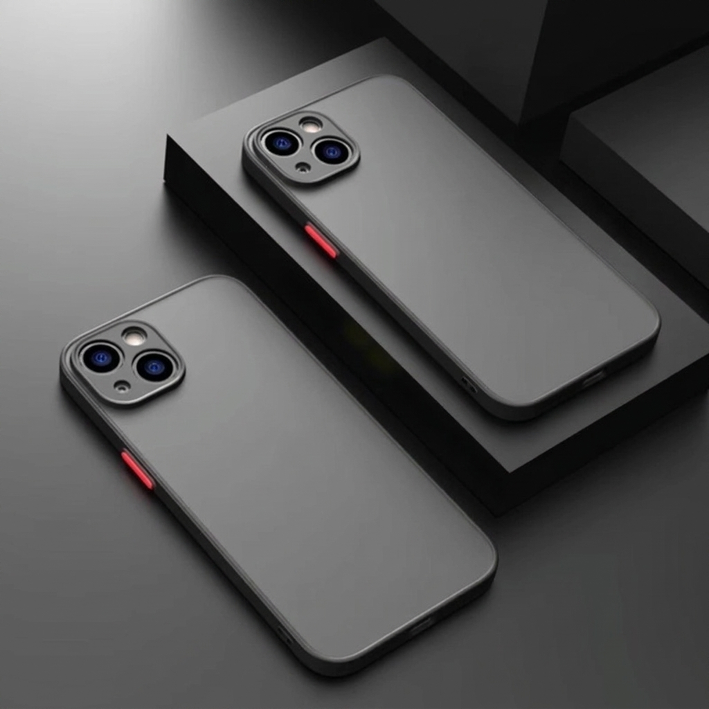 Minimalistisch doorzichtig acryl telefoonhoesje, slank ontwerp voor stijlvolle bescherming van je smartphone.