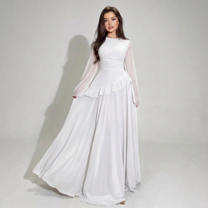 Moderne nauwsluitende midi jurk voor dames, hoge taille en effen kleur. Een veelzijdige aanvulling op je kleding.
