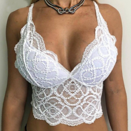 Stijlvolle bralette BH top van ademend materiaal voor vrouwen, perfect als zomerkleding.
