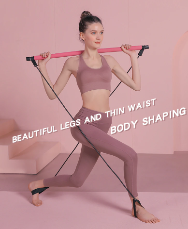 Compacte Pilates oefenbar voor thuisworkouts, ideaal voor flexibiliteit, balans & core training.