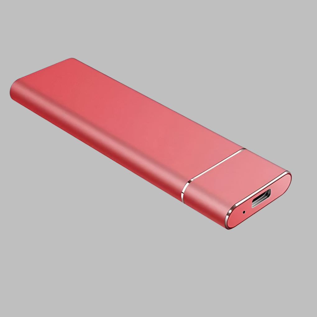 Draagbare SSD, externe harde schijf, compact design voor snelle backups, extra opslag voor je computer.