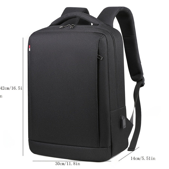 Grijze laptoprugzak, veelzijdig voor werk, school en reizen. Biedt ruimte voor laptop en alle accessoires.