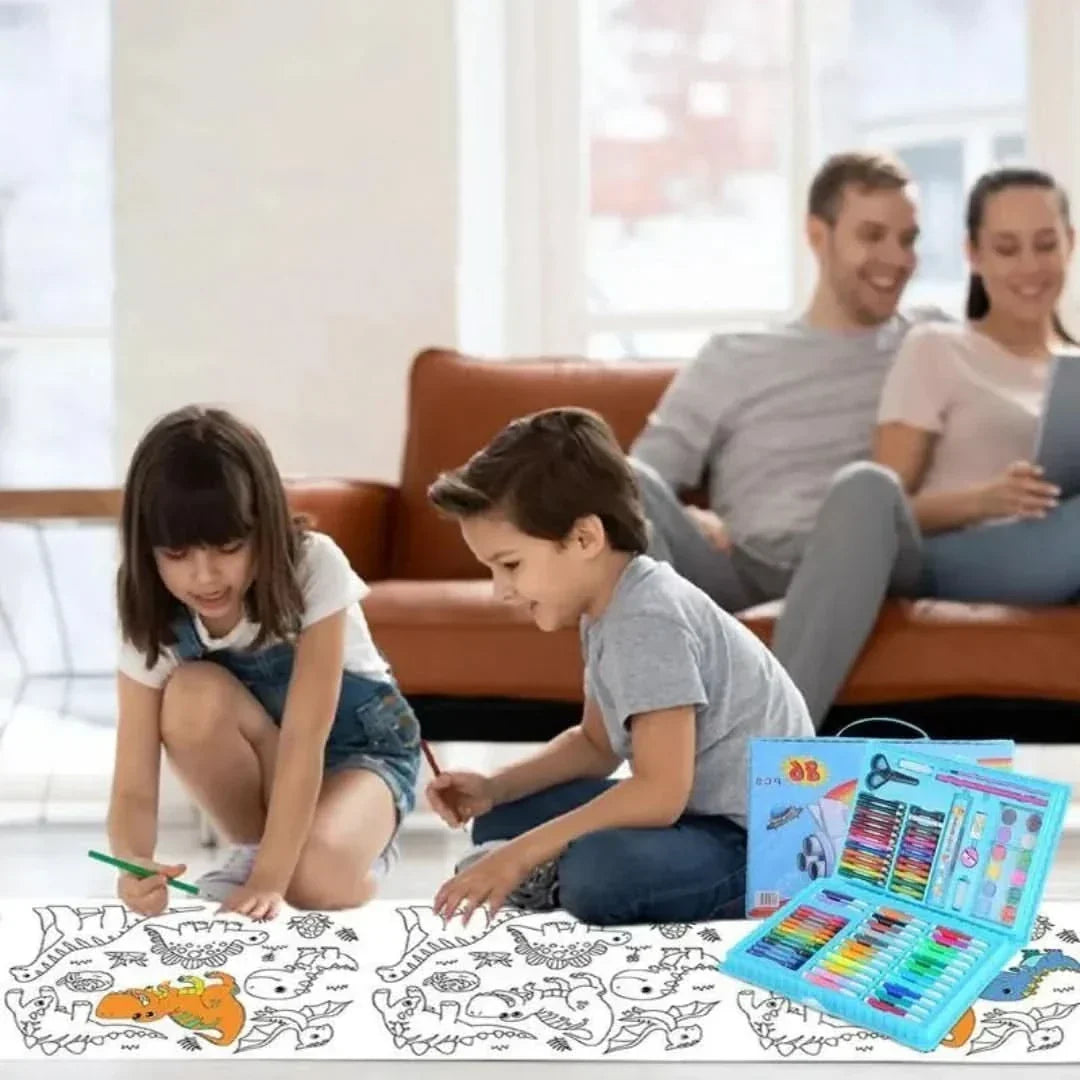 Educatieve creativiteitsset, ideaal als cadeau voor kinderen die van tekenen en knutselen houden.