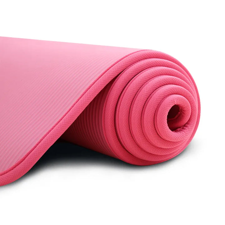 Comfortabele 10mm yogamat voor yoga, pilates, fitness en meditatie. Ideaal voor thuisgym met goede demping.