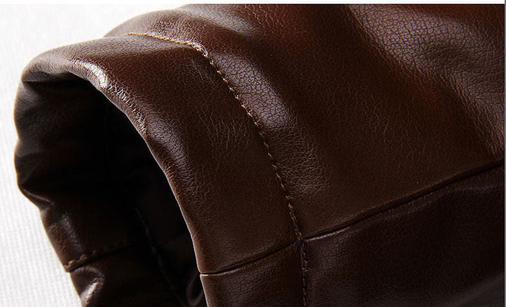 Heren motorjas wild west stijl, robuuste zip-front jas, comfortabel voor lange ritten en casual gebruik.