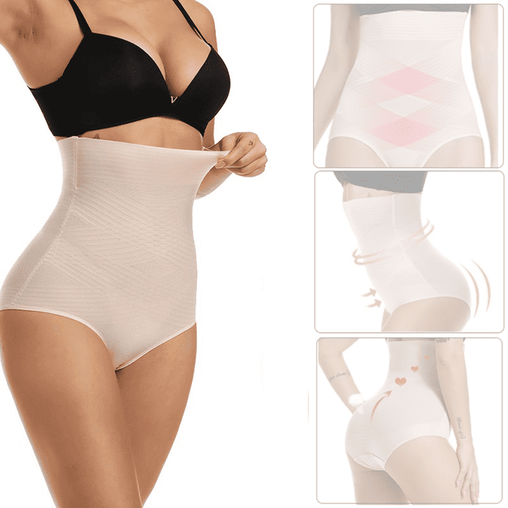 Zwarte dames vormcorrectiepanty voor een slanke buik, taille en billen. Comfortabele figuurcorrigerende shapewear.