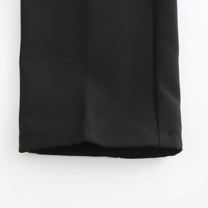 Gevouwen heren stretch pantalon, gemaakt van een comfortabele katoen-polyester mix, klaar voor elke gelegenheid.