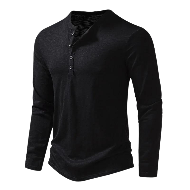 Stijlvol heren T-shirt met lange mouwen voor herfst en winter. Veelzijdige casual mode basic voor elke dag.