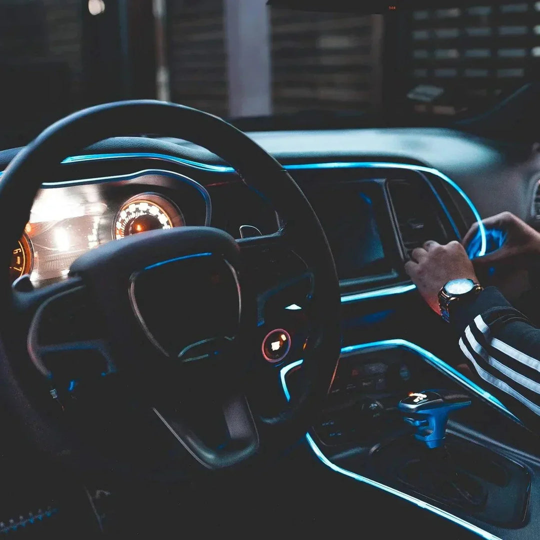 RGB interieurverlichting voor auto, flexibele LED strip creëert sfeer en autodecoratie met GlowLine.
