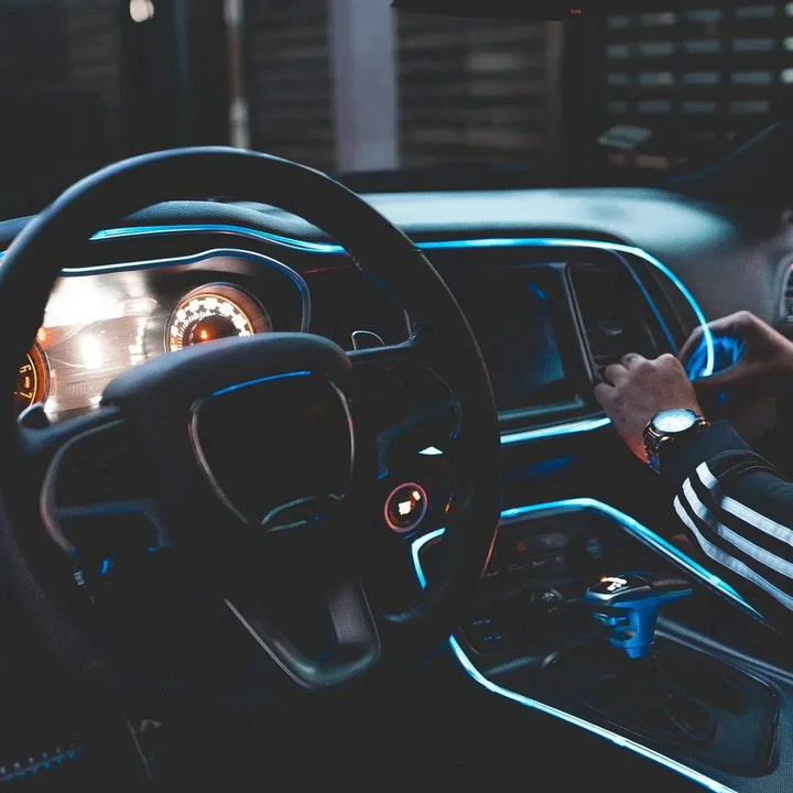 RGB interieurverlichting voor auto, flexibele LED strip creëert sfeer en autodecoratie met GlowLine.