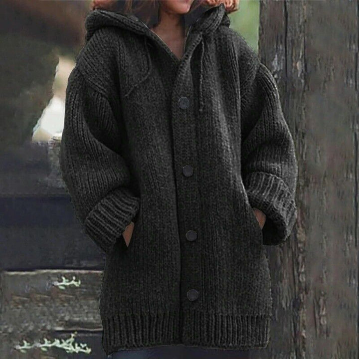Dames oversized vest Aimie met losse pasvorm, stijlvol en effen. Comfortabele wintermode voor elke vrouw.