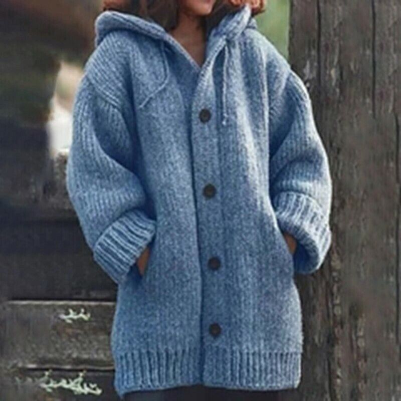 Casual dames oversized vest Aimie, zacht en warm. Essentiële winterkleding voor een comfortabele look.