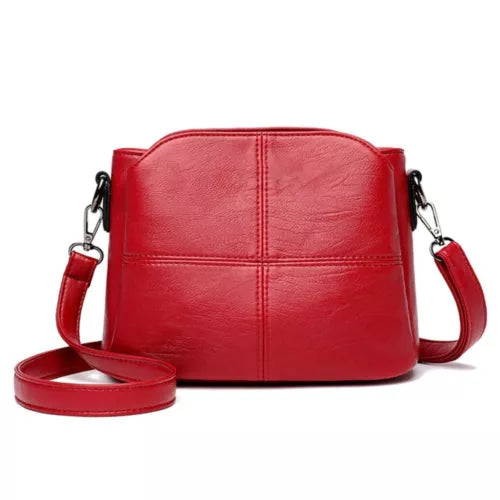 Groene elegante PU leren dames handtas, ook te dragen als crossbody of schoudertas; een veelzijdig accessoire.