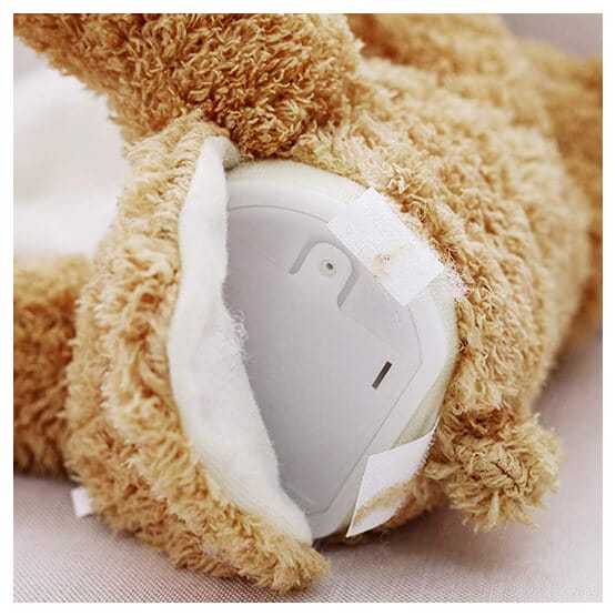 Interactieve zingende kiekeboe teddybeer, een zachte pluche knuffel en leuk speelgoed voor kinderen.